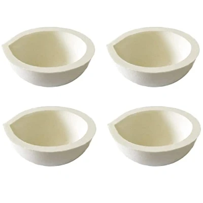 Immagine di NC LLF Crogiolo Ceramica Ciotola Piatto Tazza Forno Fusione Affinamento Oro Argento (4 pz 100g)