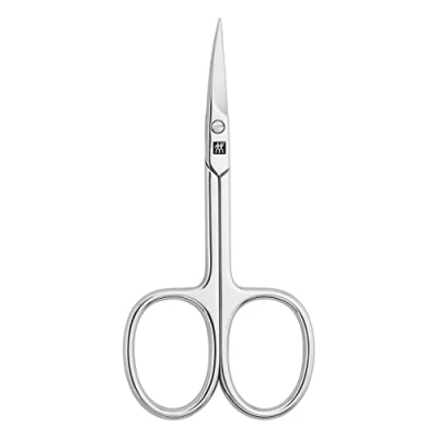Immagine di ZWILLING Forbici per cuticole (taglio preciso i resti di pelle, lama affilata e affusolata, ipoallergeniche), lucide, argento, 90 mm
