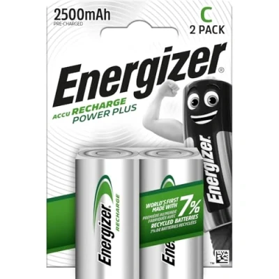 Immagine di Energizer Power Plus HR14 Batteria ricaricabile 1/2 Torcia (C) NiMH 2500 mAh 1.2 V 2 pz.