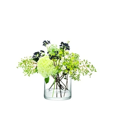 Immagine di Vaso/portacandele a colonna LSA H17 x Ø17 cm trasparente 1 unità Vetro soffiato e fatto mano CO20