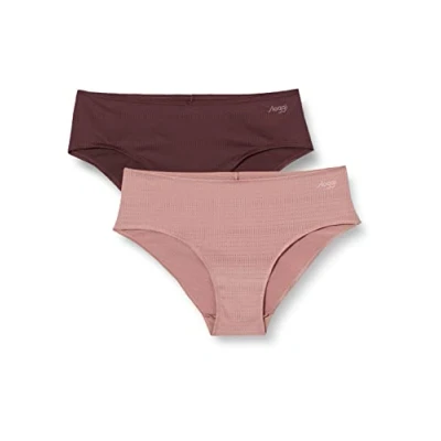 Immagine di Sloggi Zero +Motion Mini C2p Slip, Multicolore (Brown Dark Combination), S (Pacco da 2) Donna