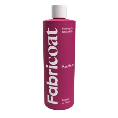 Immagine di Fabricoat Fabric Paint Ripristina o cambia il colore di qualsiasi tessuto Dipingi direttamente sul Trasforma cosa Divani, Paralumi (250ml, lampone)