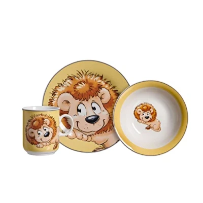 Immagine di Ritzenhoff &amp; Breker Happy Zoo Leo Set di stoviglie per bambini, 3 pezzi