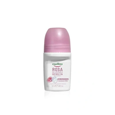 Immagine di equilibra Corpo, Rosa Ialuronica Deo Roll On, Deodorante On Adatto per Pelli Sensibili, 24H con Complesso Anti odore, a Base di e Acido Ialuronico, 75 ml