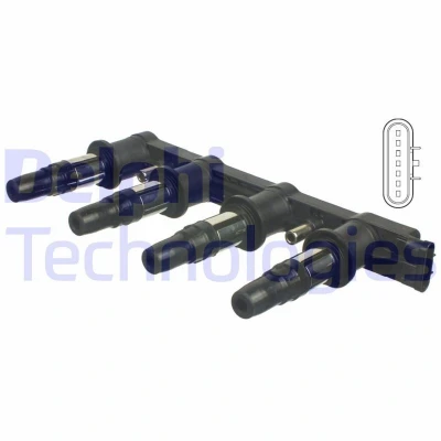 Immagine di DELPHI CE01841 12B1 Bobina d&#039;accensione 7 12 OPEL: Mokka / X, Astra J Hatchback, Sports Tourer, CHEVROLET: Aveo Cruze Sedan