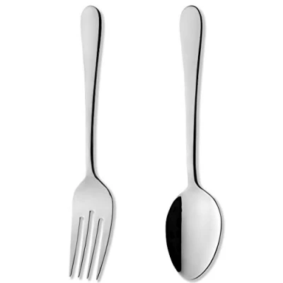 Immagine di Grunwerg SVGFWDR/C Set forchetta e Cucchiaio, Acciaio Inossidabile, Argento