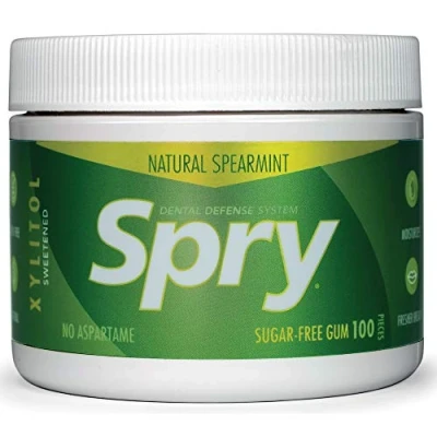 Immagine di Xlear Spry gomma da masticare con xilitolo Spearmint 100 pezzo/i
