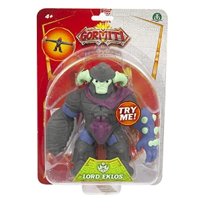 Immagine di GORMITI Personaggi Allungabili, Serie 3, Lord Eklos, con Funzione Stretch, allungabili fino a 3 volte la loro dimensione, per Bambini Partire dai 4 Anni, Giochi Preziosi, GRA42400, Multicolore
