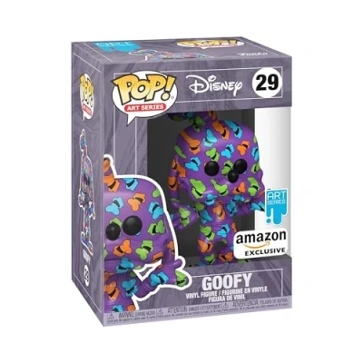 Immagine di Funko Pop! Artist Series: DTV Disney Goofy Standard Characters Esclusiva Amazon Figura in Vinile da Collezione Include una Custodia Protettiva Plastica Premium Idea Regalo