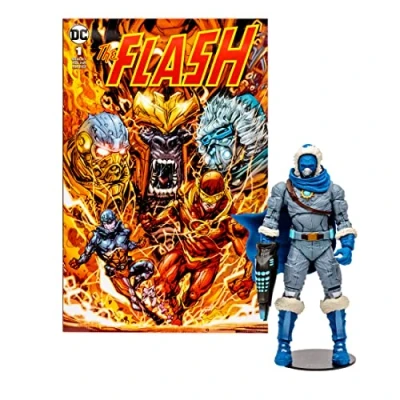 Immagine di McFarlane Giocattoli, DC Comic 7 pollici Capitano Cold Action Figure con 22 parti mobili, da collezione Multiverse The Flash base di supporto, Comico e carta personaggio