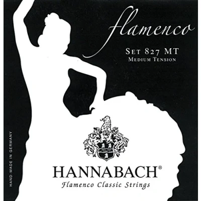 Immagine di Corde per chitarra classica Hannabach Flamenco Serie 827 Tensione media E6w/Mi6w Made in Germany 8276MT