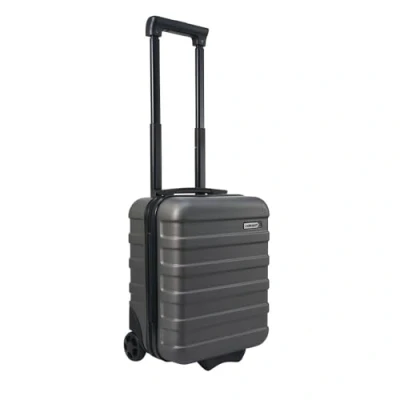 Immagine di Cabin Max Anode 40x30x20 cm, Espandibile 40x30x25 cm Bagaglio a mano rigida per sedile inferiore, 24 l, Wizz Air, Eurowings (grigio)