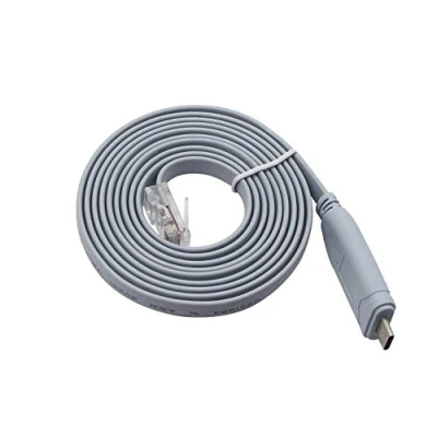 Immagine di cavo console USB C con chip FTDI, da tipo a RJ45 per router/Windows 7,8 / Switch/PC/laptop (USB C1.8m)