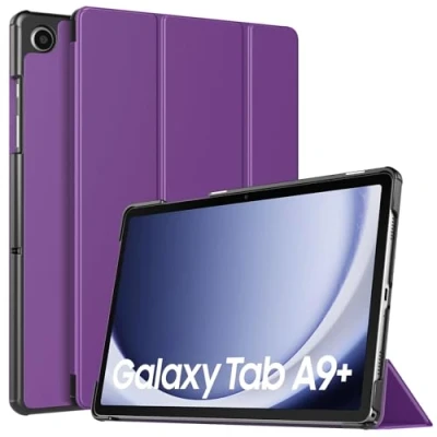 Immagine di TiMOVO Custodia Compatibile con Samsung Galaxy Tab A9+/A9 Plus 11&quot; 2023 SM X210/X216/X218, Sottile e Leggero, Cover Protettiva a Guscio Posteriore Rigido per A9+, Viola Scura