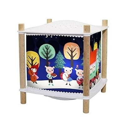 Immagine di Trousselier Cappuccetto Rosso Luce Notturna musicale e luminosa per bambini Lanterna Rivolution 2.0 Regalo Nascita Ricaricabile Proiettore cielo stellato Rilevatore di Pianto