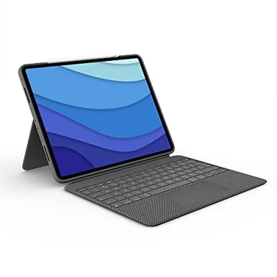 Immagine di Logitech Combo Touch Cover Apple iPad Pro 12.9 2021/2022 Grigio Qwerty