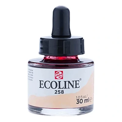 Immagine di Ecoline Liquid Watercolor 30ml Pipette Jar Apricot (11252581)