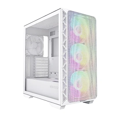 Immagine di MONTECH AIR 903 MAX Midi Tower PC Case Bianco 4 ventole LED pre montate