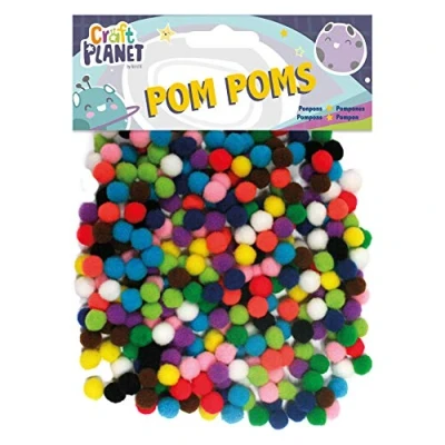Immagine di Craft Planet Set Pompon (7 mm, 9 g), Multicolore