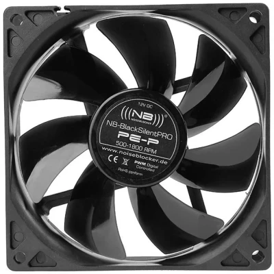 Immagine di NoiseBlocker BlackSilent Pro PE P Ventola per PC case Nero (L x A P) 92 25 mm