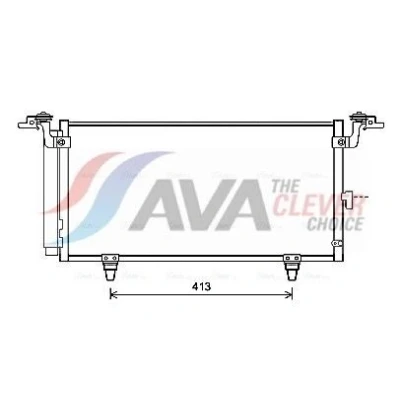 Immagine di AVA COOLING SYSTEMS SU5084D Condensatore con essiccatore 15,5mm 10,2mm Alluminio 626mm R134a, R1234yf