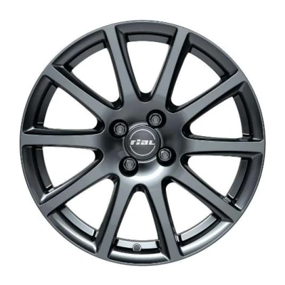 Immagine di RIAL 4 fori 14Inch 100mm cerchio in lega Milano titanio MI55435A22 5 Cerchione