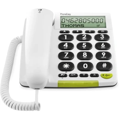 Immagine di Doro PhoneEasy 312cs Telefono a filo con tasti e display grandi, Bianco