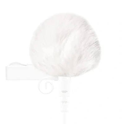 Immagine di keepdrum WS05 WH Mini protezione antivento in pelliccia per microfono Lavalier e cuffie