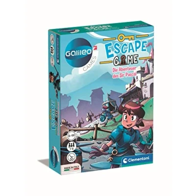 Immagine di Clementoni Galileo Escape Game Le avventure del Sir Pascal Gioco di fuga per bambini dagli 8 anni società &amp; famiglia 59336, 11,2 x 15,6 3,2