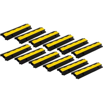 Immagine di 12x Set Pronomic Protector 1 100 Canalina Pavimento Passacavi Canale Modulare con Aggancio