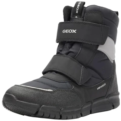 Immagine di Geox J Flexyper Stivali da neve per bambini, Taglia: 36, Black Tessuto / sintetico