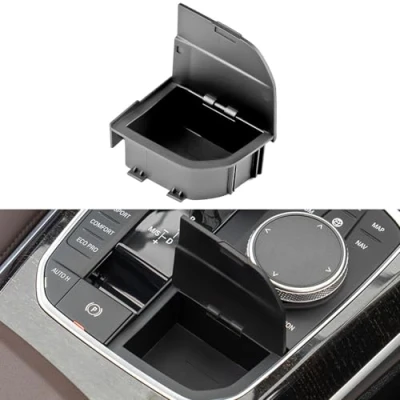 Immagine di NIYATA 1 vano portaoggetti per console centrale con coperchio, compatibile BMW 3 4 serie X3 X4 X5 X6 X7 Z4 F40 F44 G20 G26 G01 G02 G05 G06 G07 I4 I3