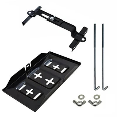 Immagine di supporto universale per batteria auto con morsetti regolabili in metallo staffa di