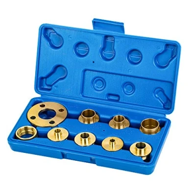 Immagine di KATSU 10Pcs Kit Guide per Router Modello in Ottone, Parti Del Con Adattatore Controdado Accessorio