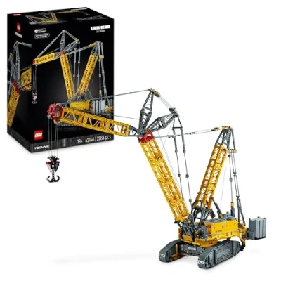 Immagine di LEGO 42146 Technic Gru Cingolata Liebherr LR 13000, Kit di Modellismo per Adulti, Costruisci il Miglior Veicolo da Cantiere Telecomandato con App Control+ e Sistema Argano Braccio Oscillante