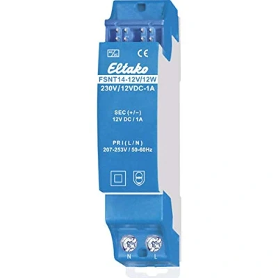 Immagine di Eltako FSNT14 12V/12W Alimentatore per guida DIN 1 A 12 W Num. uscite:1 x Contenuto pz.