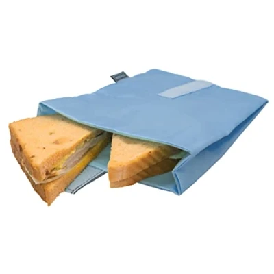 Immagine di NERTHUS FIH 869 Borsa per Sandwich XL Riutilizzabile Blu ecologico, Adattabile, facile da pulire e lavabile