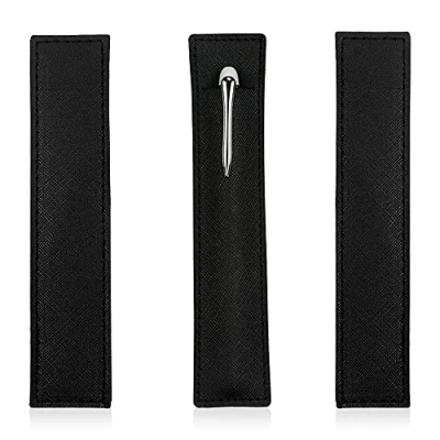 Immagine di Confezione da 6 custodie per penna stilografica, custodia protettiva stilo touch, a sfera, matite, 3, colore nero.,