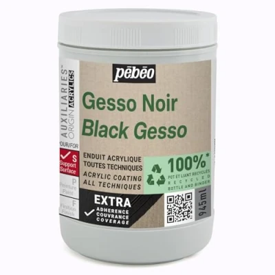 Immagine di Gesso Pébéo Studio Green Nero 945 ml