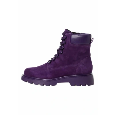 Immagine di Tamaris Stivaletti con plateau, Donna, Taglia: 38, Purple pelle e finta