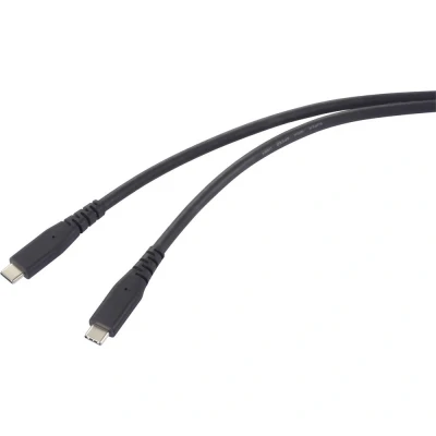 Immagine di Renkforce Cavo USB C USB4™ C® 0.5 m Nero guaina in TPE RF 6662038