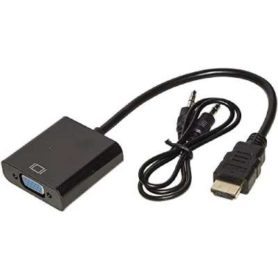 Immagine di Link LKADAT10 Adattatore HDMI Tipo A Maschio VGA Femmina con Presa Audio Stereo 3,5 MM
