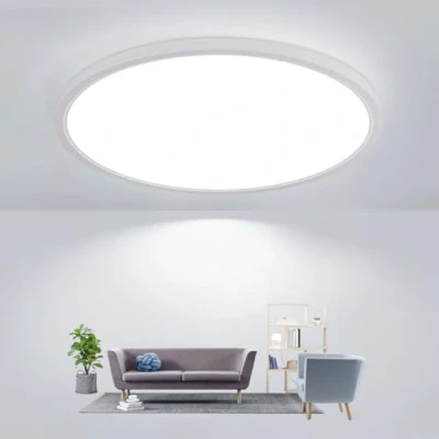 Immagine di Comely LED Lampada a soffitto Rotondo 30cm 24W Superflach IP44 Bianco 6500K Kaltweiss für Badezimmer Cucina Corridoio Balcone Camera da letto Sala umida Illuminazione interna