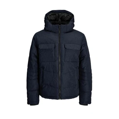 Immagine di JACK &amp; JONES Jjbuild Puffer Jacket Giacca Buffer, Navy Blazer/Dettaglio: Melange, XS Uomo