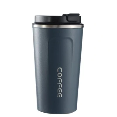 Immagine di Gteller Tazza da viaggio in acciaio inox a doppia parete isolata con coperchio (blu, 18 once)