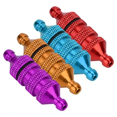 Immagine di Tbest Filtro Carburante Olio RC, in Lega di Alluminio Modello RC Ricambi Auto per 1: 8/1:10 Auto(Blu)
