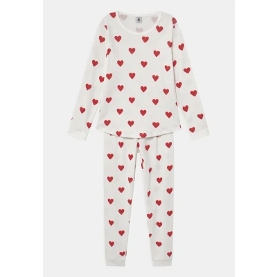Immagine di Petit Bateau Heart Pigiama per bambini, Taglia: 140, Marshmallow/terkuit