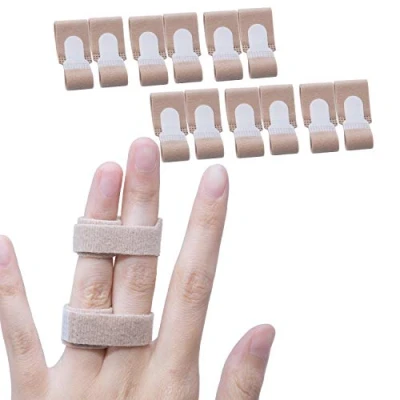 Immagine di Sumifun 12 pz Stecca della dito Regolabile, Stabilizzatore di Dita per Impedire la Lesione dell&#039;Articolazione delle il taping un inceppato, Knuckle slogato, gonfio o slogato