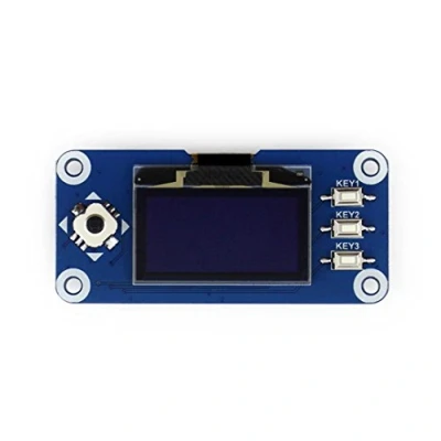 Immagine di Waveshare 1.3inch OLED Display Hat 128x64 Pixels with Embedded Controller Communicating Via SPI or I2C Interface Supports Raspberry Pi Series Boards and Jetson Nano