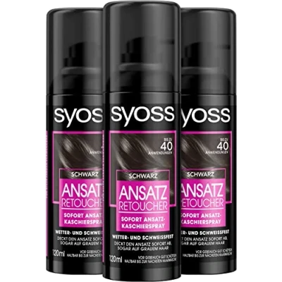 Immagine di Syoss approccio retoucher kaschier Spray Nero Stufe 1, confezione da (3 X 120 ML)